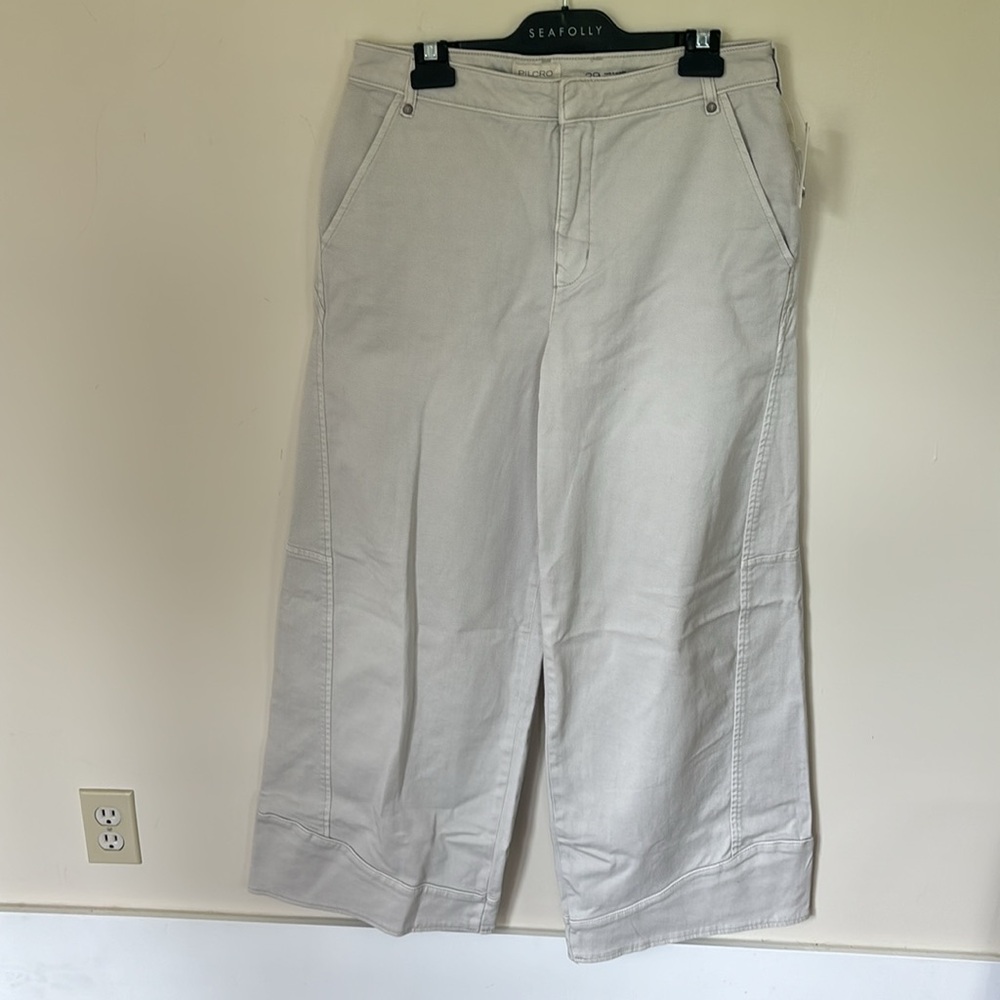 NWT Pilcro Mid-Rise Curve Wide-Leg Pants - Picture 5 of 11